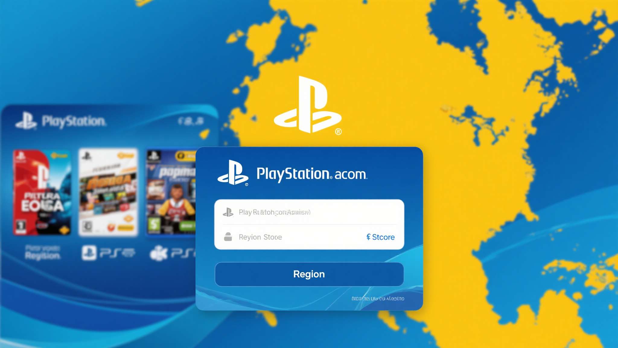 PlayStation账号在注册时会绑定一个特定的地区（Region），这个地区